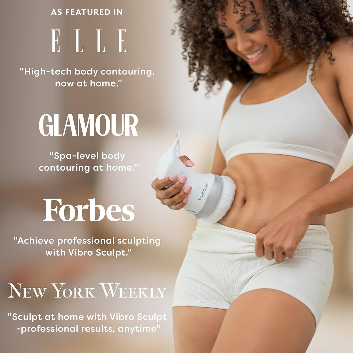 Vibro Sculpt 1.0 Appareil de remodelage corporel – Massageur de drainage lymphatique et outil de massage anti-cellulite destiné à les jambes, le ventre et les bras