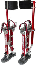 Ensemble de 2 poteaux de soutien destiné à cloisons sèches Building Man 24-40, en aluminium anodisé doté de sangles de confort