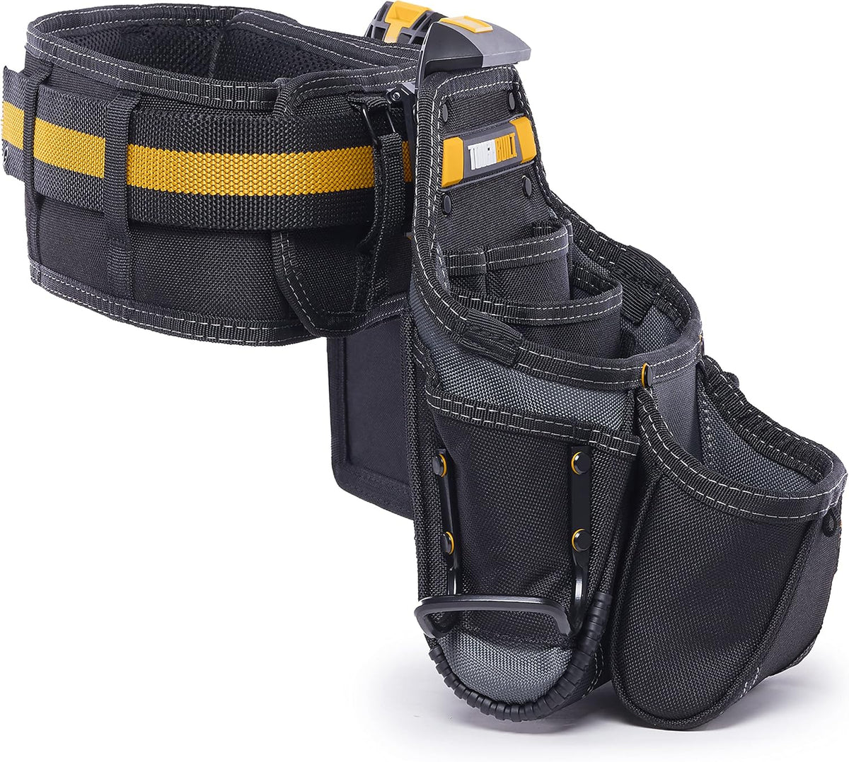 Série ToughBuilt ClipTech – Ensemble de ceinture à équipements 3 pièces destiné à bricoleur, système modulaire ClipTech™ doté de 2 pochettes robustes et ceinture rembourrée résistante, construction renforcée 1680D (TB-CT-111-CP)