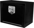 Coffre à outils pratiques en acier 18 x 12 x 14 pouces pour châssis de camionnette, avec verrouillage par poignée en T, coffre à outils robuste en acier 18 pouces pour châssis de camionnette et camping-car, coffre à outils à montage sous châssis