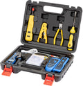 ensemble d'équipements réseau Gaobige, outil de sertissage Cat6 Cat5e Cat5, ensemble d'équipements de sertissage RJ45, pince à sertir RJ45 traversante, outil de suivi des câbles, outil de perforation 110/88, connecteurs traversants Cat6