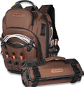 Sac à dos à équipements CVC WELKINLAND 70 poches doté de trousse à équipements, sac à dos électrique 4 pièces doté de trousse à équipements, sac à dos d'électricien à fond rigide, sac à dos à équipements robuste destiné à hommes