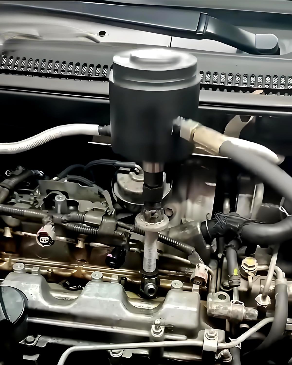 Kit d'extracteurs d'injecteurs pneumatiques compatible doté de les moteurs diesel (23 pièces)