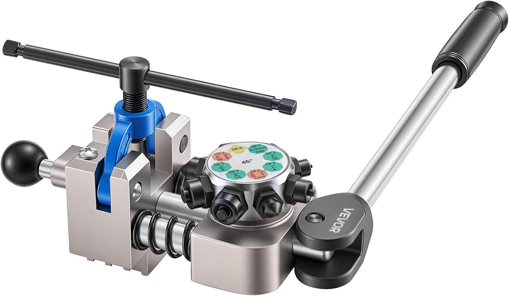 Dispositif d'évasement de conduites de frein pour usage professionnel VEVOR, kit d'évasement à double évasement à 45 degrés destiné à tubes minces en cuivre, aluminium et acier de 3/16, 1/4, 5/16 et 3/8 pouces
