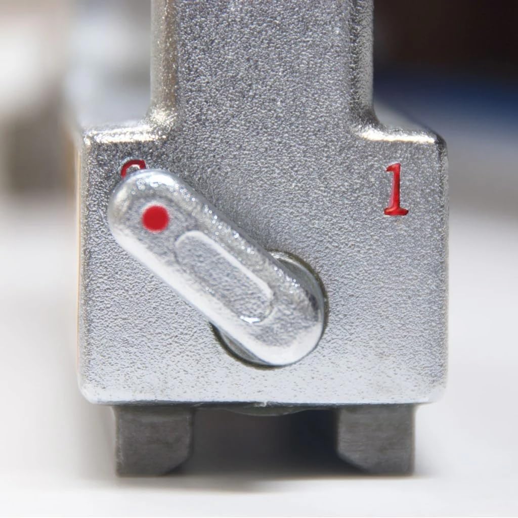 Équerre magnétique pour fabrication à double interrupteur Adjust-O 90° de Strong Hand Tools, interrupteurs marche/arrêt, force de traction maximale : 54 kg, dimensions : 15,2 cm x 15,2 cm x 3,8 cm, MS2-80