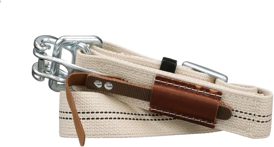 Ceinture porte-équipements Klein Tools 5425M, ceinture de travail en coton/polyester, boucle à dégagement rapide destiné à ferrailleurs, ouvriers du bâtiment, charpentiers, menuisiers, électriciens, taille M