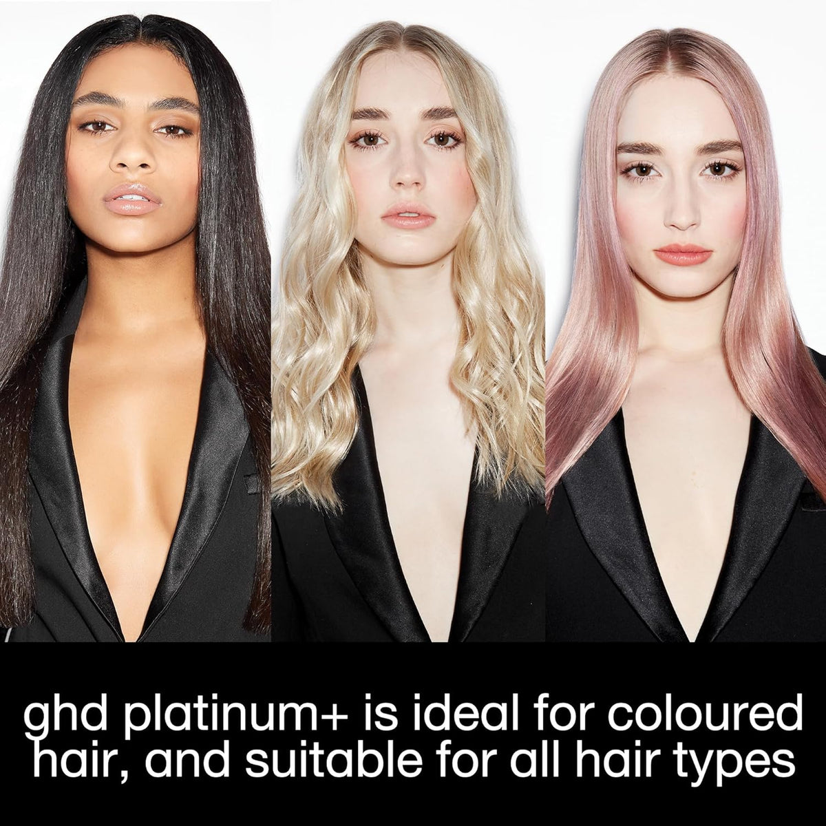 ghd Platinum+ Styler – 1 lisseur pour usage professionnel en céramique destiné à des cheveux plus forts, plus brillants et une meilleure protection de la couleur