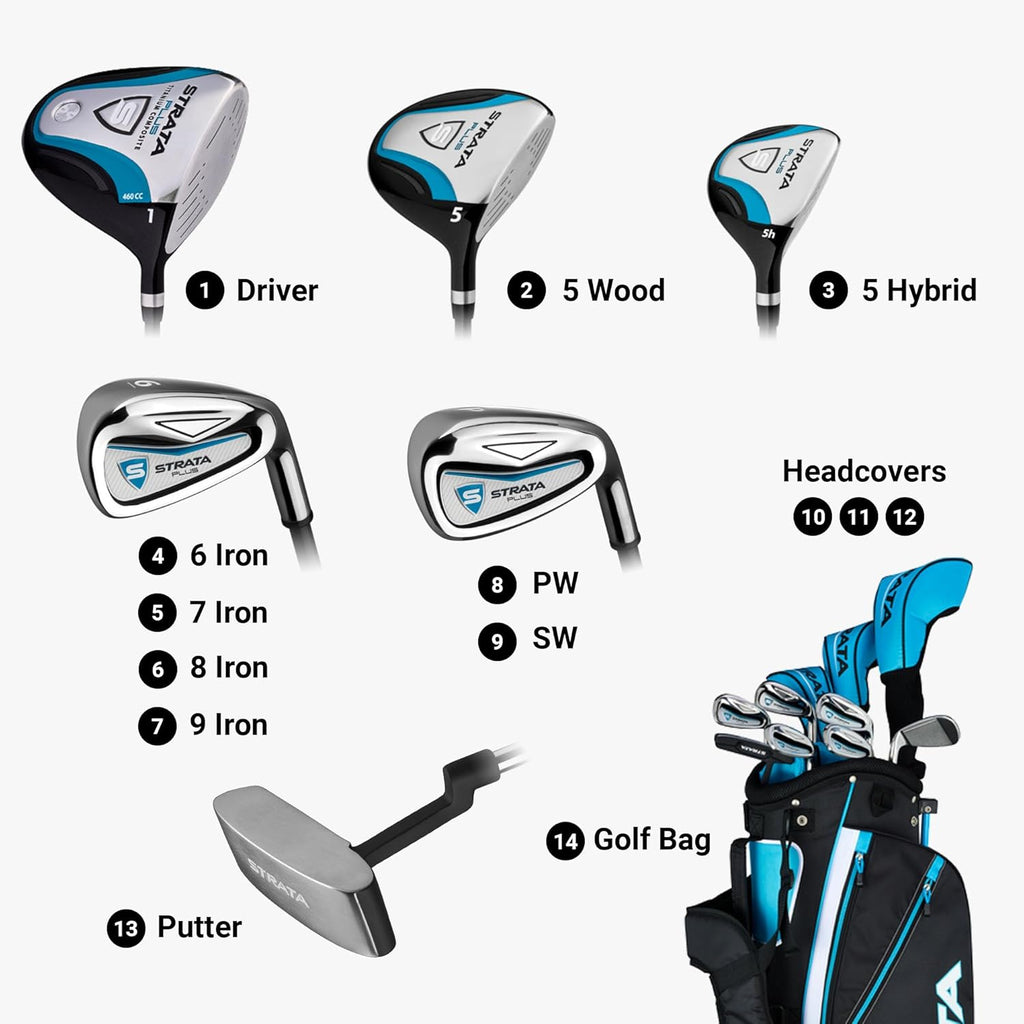 Ensemble de clubs Callaway Strata destiné à femmes, kit complet