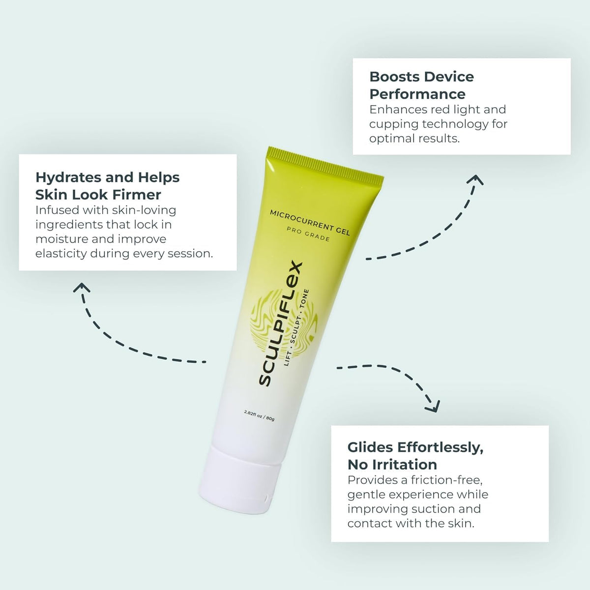 SCULPIFLEX - L'outil de massage original et le gel hydratant destiné à améliorer l'apparence et la fermeté de la peau. Technologie brevetée, doux et adapté à tous les types de peau. Non testé sur les animaux.