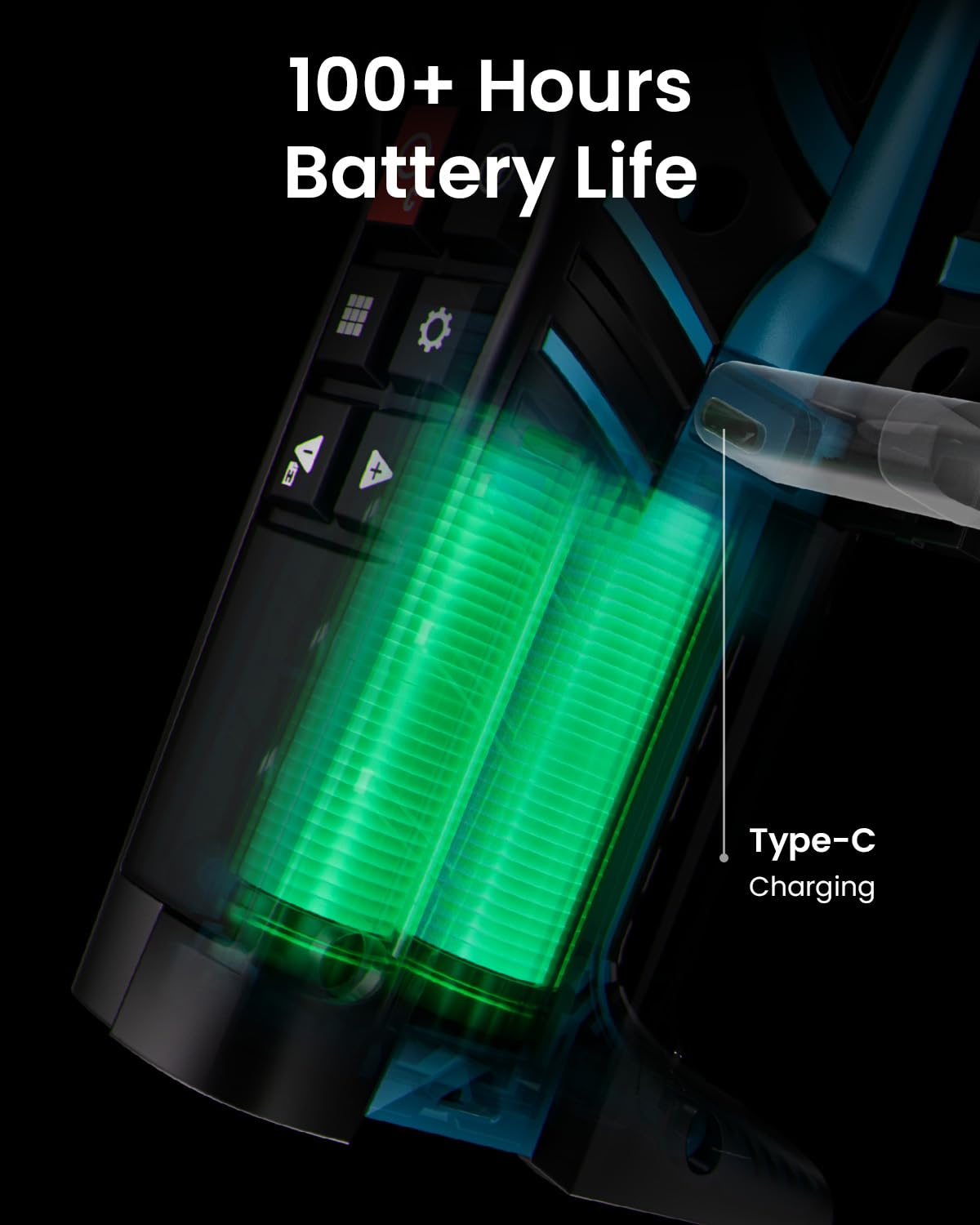Mètre laser numérique ACEGMET DTX10 doté de laser d'alignement vert, portée laser de 100 m et ruban en acier de 3,7 m, haute précision, rechargeable par USB-C, synchronisation doté de une application intelligente, outil de mesure destiné à la...