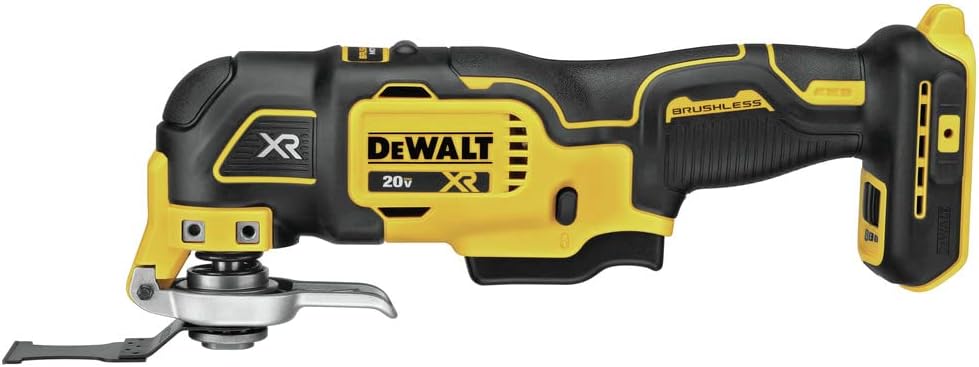 Dispositif multifonction oscillant sans fil DEWALT DCS356BR 20V MAX XR à 3 vitesses et batterie lithium-ion sans balais (outil seul) (reconditionné)