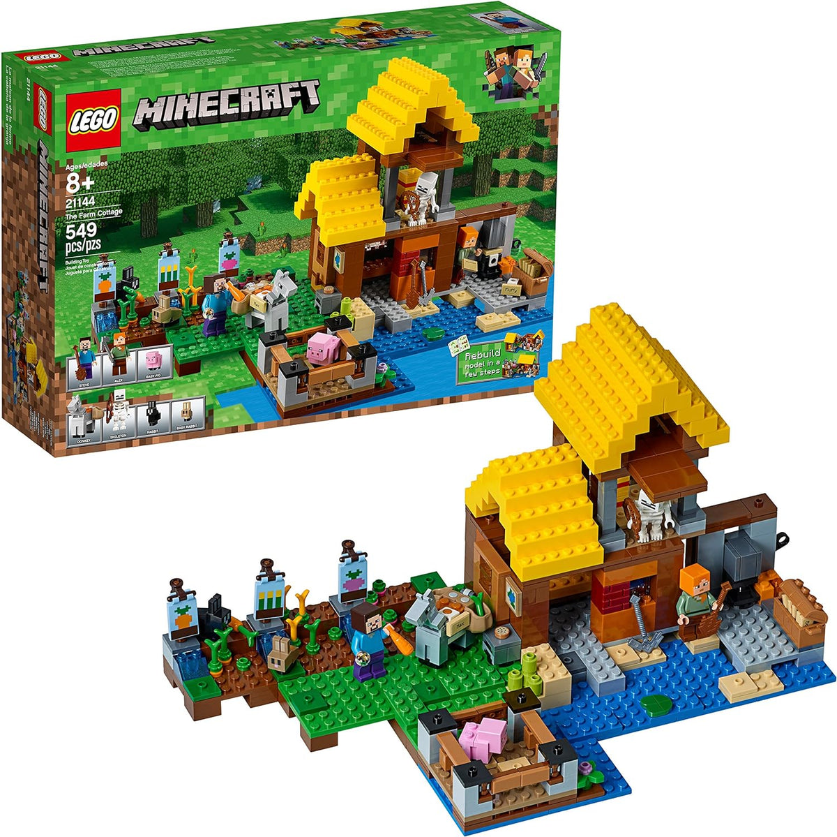 Ensemble de construction de chalet de ferme (549 pièces)