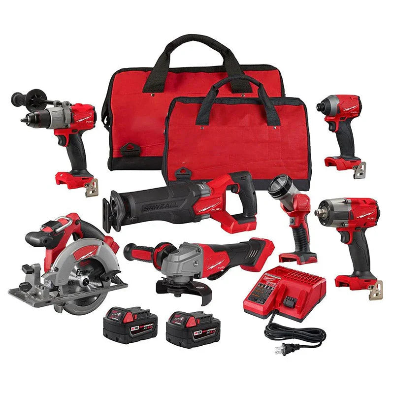 Kit combiné sans fil 7 équipements M18 FUEL Lithium-Ion sans balais 18 V 5,0 Ah