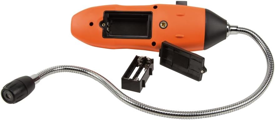 Détecteur de fuites de gaz Klein Tools ET120, testeur de fuites de gaz combustibles doté de col de cygne de 45,7 cm (18 pouces), plage de détection de 50 à 10 000 ppm, pochette et piles incluses.