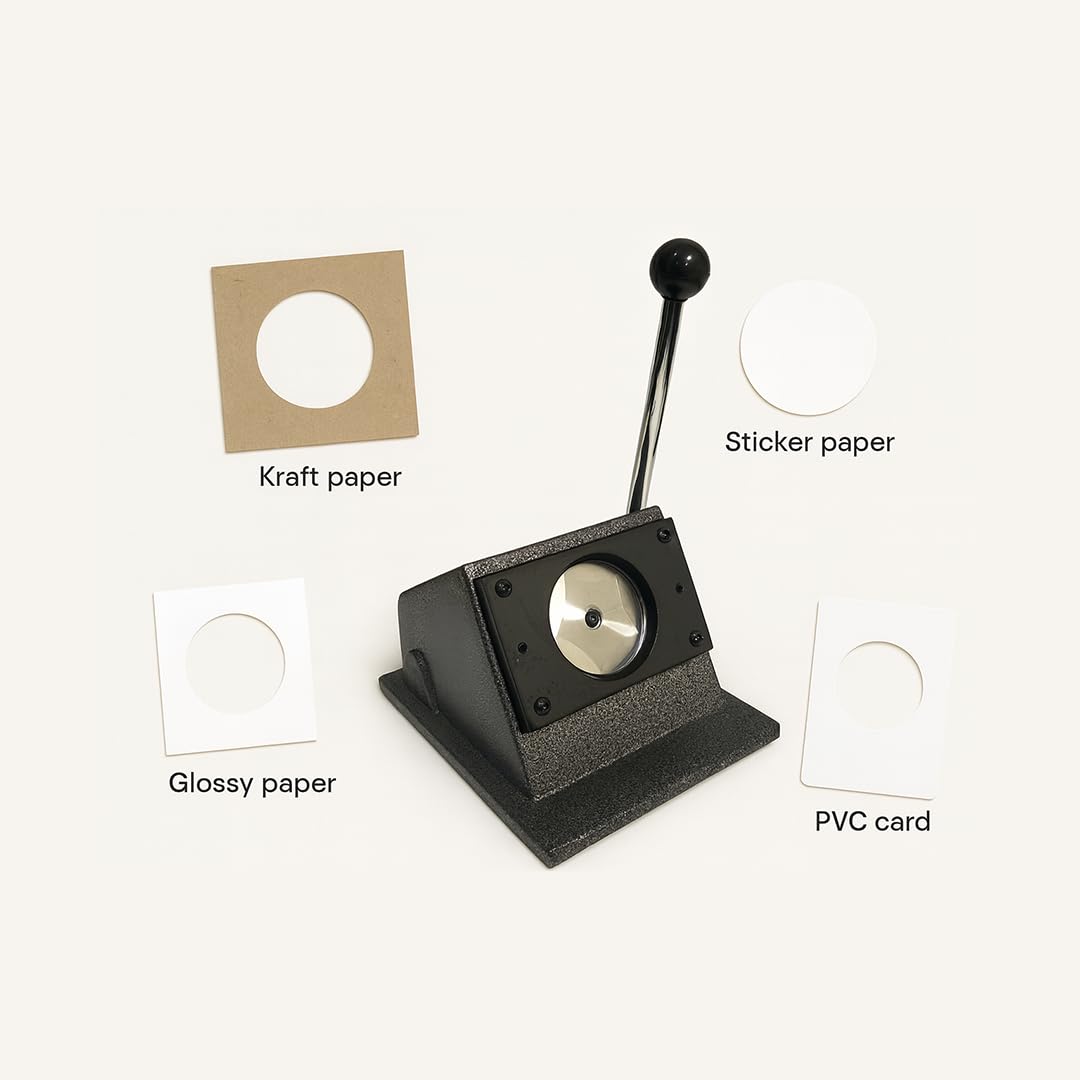 Perforatrice ronde de 2,5 cm (1 pouce) destiné à la création de boutons et loisirs créatifs en papier, outil de découpe à trous destiné à le bricolage.