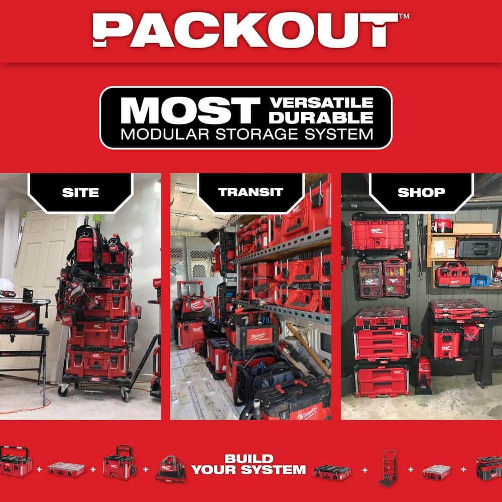 Coffret à outils pratiques roulant PACKOUT 22 po, grand coffret à outils 22 po et coffret à outils moyen 22 po 8426-8425-8424