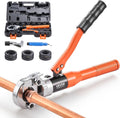 Pince à sertir destiné à tubes en cuivre VEVOR, outil de sertissage hydraulique pour usage professionnel doté de mâchoires de 1/2, 3/4 et 1 pouce, sertisseuse destiné à raccords de tubes en cuivre dans les espaces restreints, raccords droits et...