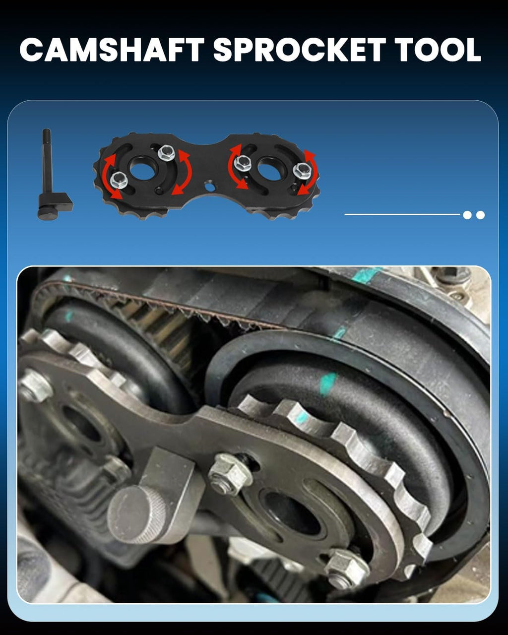 ensemble d'équipements d'alignement d'arbre à cames DPTOOL destiné à moteurs Volvo 2.0T S60, S80, V60, V70, XC60, XC70 et XC80 (remplace les références 9997490, 9997493, 9997495, 9997496 et 9997497).