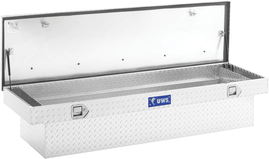 Coffre à outils pratiques pour camion UWS EC10561 72 pouces en aluminium à paroi épaisse, couvercle RigidCore