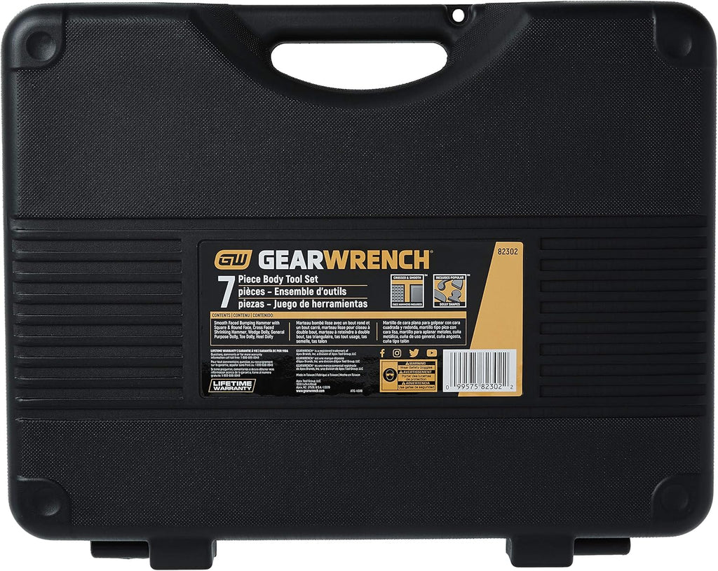 Ensemble d'équipements de carrosserie GEARWRENCH 7 pièces, marteaux et tas, 82302