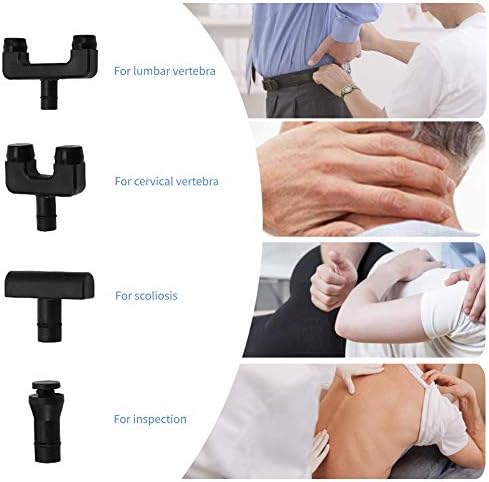 Dispositif de correction vertébrale chiropratique manuel à 6 niveaux, pistolet de correction vertébrale chiropratique manuel, masseur de colonne cervicale à 4 têtes destiné à ajuster la force de la vertèbre et soulager les douleurs articulaires.
