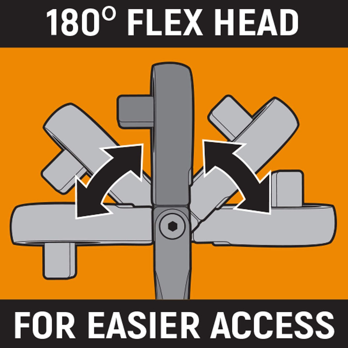 Clé à cliquet flexible à verrouillage bimatière 90 dents, entraînement 1/4", 3/8" et 1/2" GEARWRENCH - 81298T, multi-usage, taille unique – sélection pratique