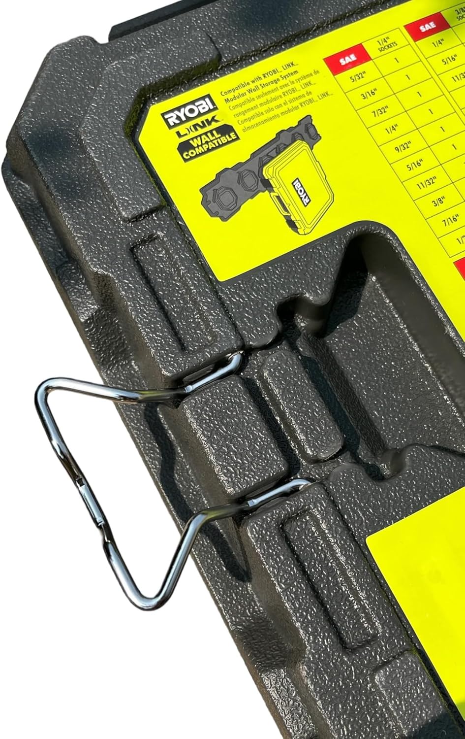 Ensemble de douilles RYOBI 156 pièces destiné à mécanicien, compatible SAE et métrique LINK