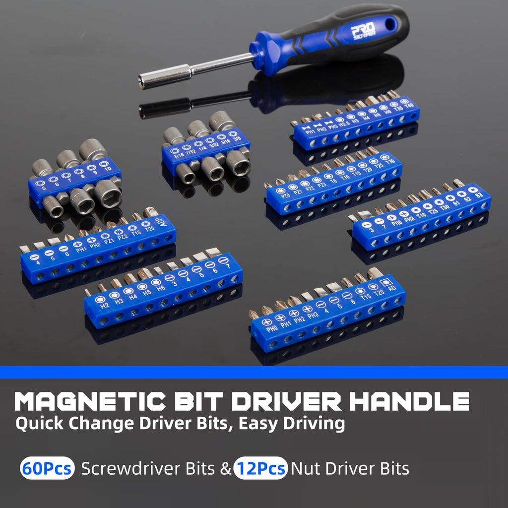 Coffret d'outils Prostormer pour mécanicien, kit d'outils universel de 240 pièces pour la réparation automobile et domestique, avec coffret à outils robuste en aluminium.