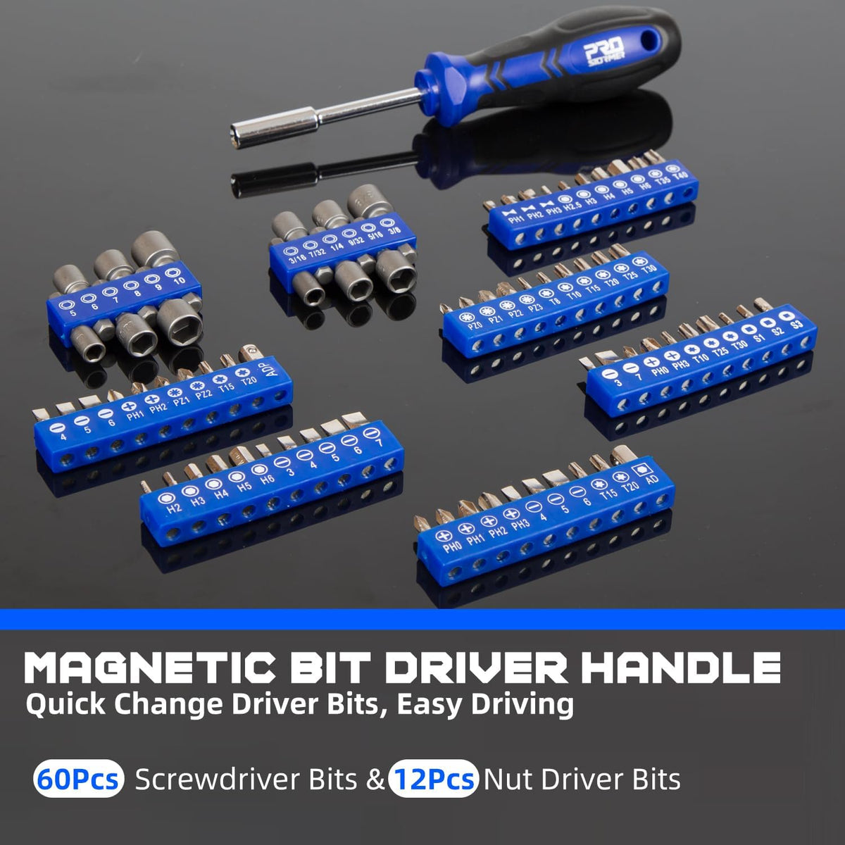 Coffret d'outils Prostormer pour mécanicien, kit d'outils universel de 240 pièces pour la réparation automobile et domestique, avec coffret à outils robuste en aluminium.