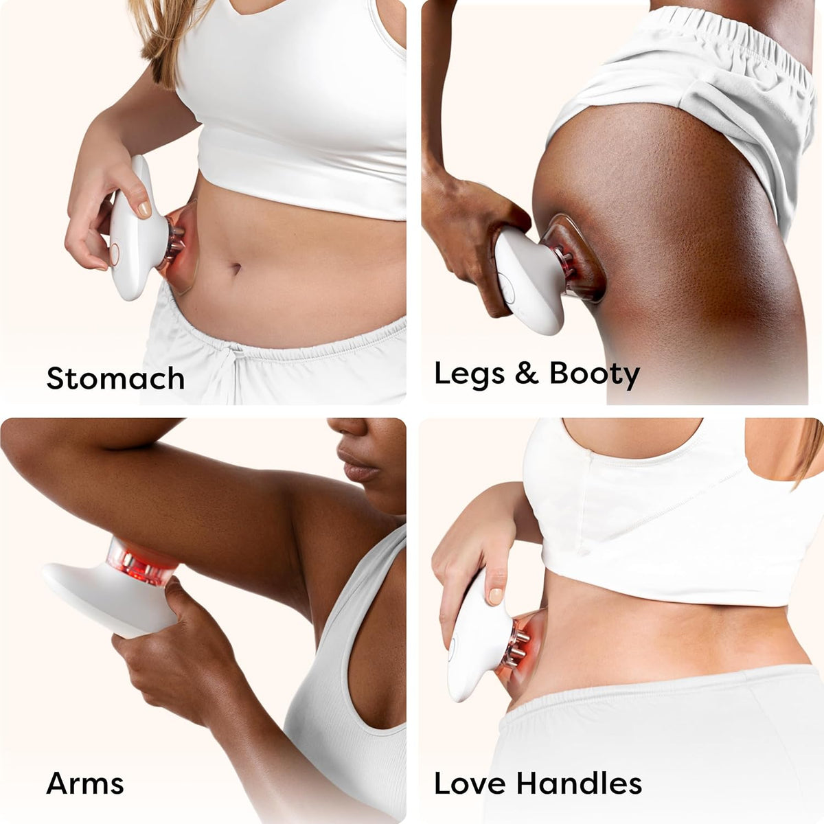 Redu Sculpt 3-en-1 Appareil de remodelage corporel - Appareil de raffermissement de la peau destiné à le ventre, les bras, les jambes et les poignées d'amour - Dispositif de massage anti-cellulite destiné à raffermir et améliorer la circulation