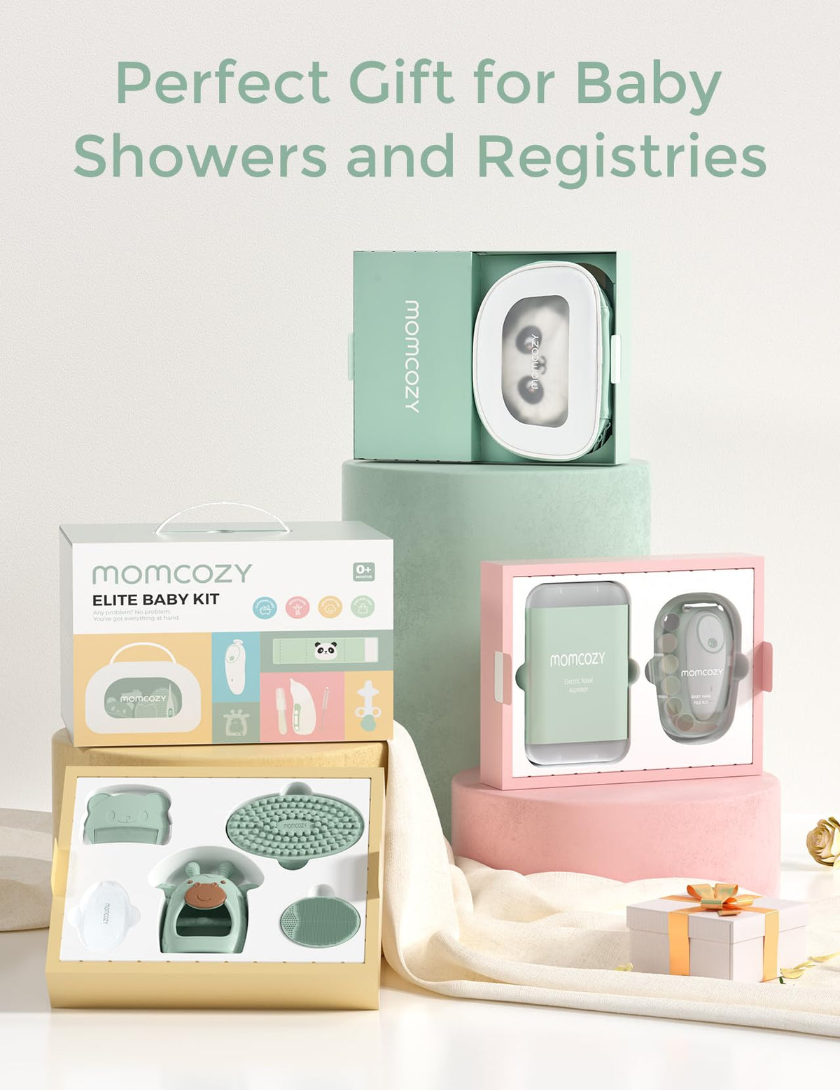 MOMCOZY Elite Kit Bébé - Ensemble Essentiel pour Toilettage et de Santé