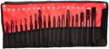 Ensemble de poinçons et burins Mayhew Tools 61019, 19 pièces, finition oxyde noir