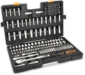 Ensemble d'équipements à main GEARWRENCH 185 pièces destiné à mécanicien - Entraînements 1/4", 3/8" et 1/2" | 90 dents | Système impérial et métrique | GW90MCBMTS