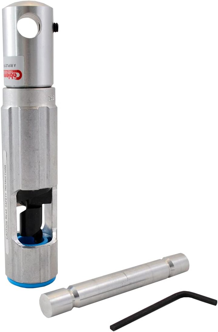 Dispositif combiné de carottage et de dénudage Cablematic CST 625 bleu destiné à techniciens, électriciens et installateurs professionnels, outil facilement transportable destiné à câble 625 kcmil, 370 g