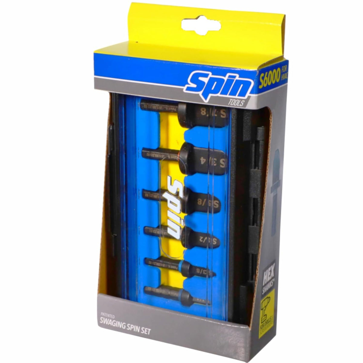 Ensemble pour 6 forets à sertir SPIN S6000 : 1/4, 3/8, 1/2, 5/8, 3/4 et 7/8 pouces