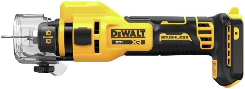 Dispositif de découpe de cloisons sèches sans balais DEWALT 20V MAX* XR (outil seul) (DCE555B)