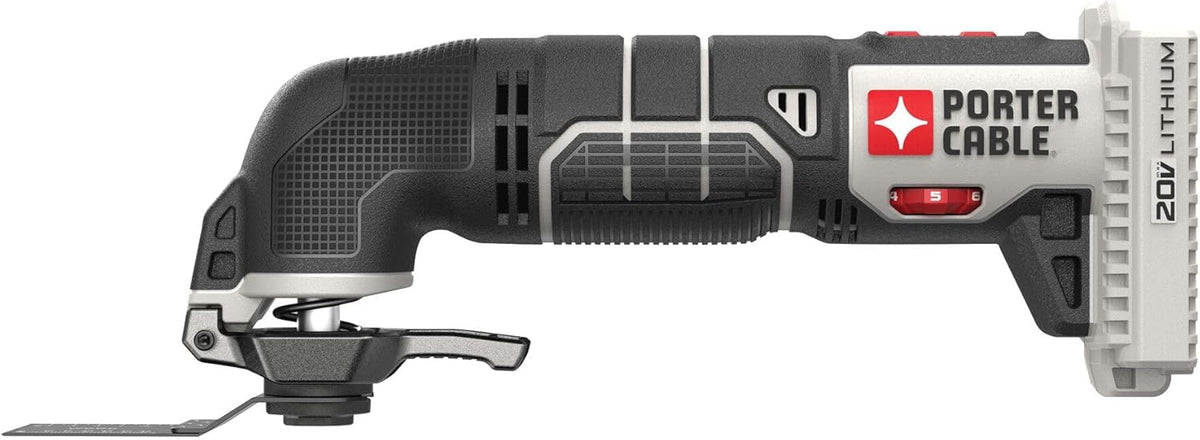 Dispositif oscillant PORTER-CABLE 20V MAX* doté de 11 accessoires, outil seul (PCC710B)