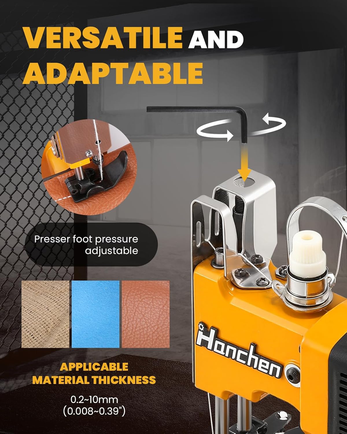 Machine à coudre les sacs Hanchen, machine à sceller les sacs à grande vitesse, machine à fermer les sacs, machine à coudre les sacs, machine à coudre industrielle, machine à coudre les sacs en papier kraft tissé, scellage CE – sélection pratique