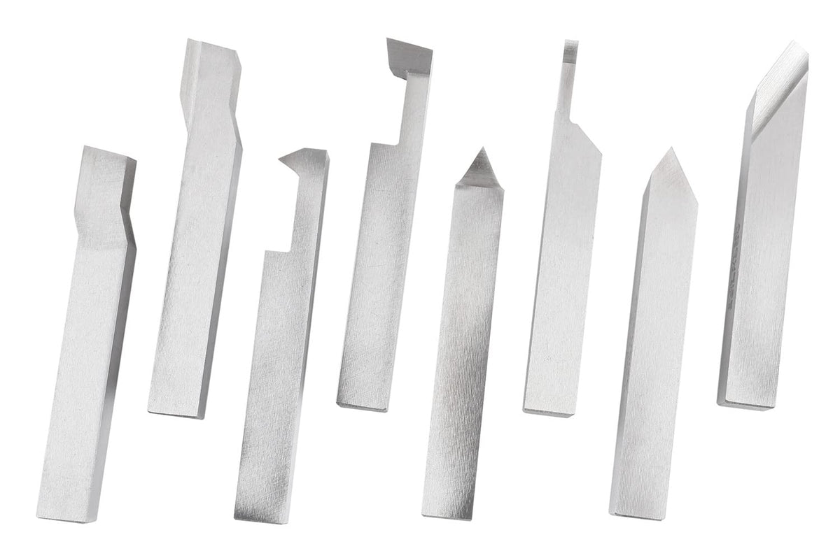 Accusize Industrial Tools, coffret de 8 forets HSS 1/2'', pré-rectifiés destiné à le tournage et le dressage, 2662-2004