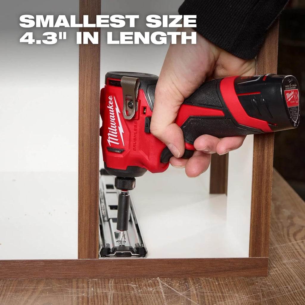 Visseuse à chocs hexagonale subcompacte sans balais Milwaukee M12 (outil seul) – sélection pratique