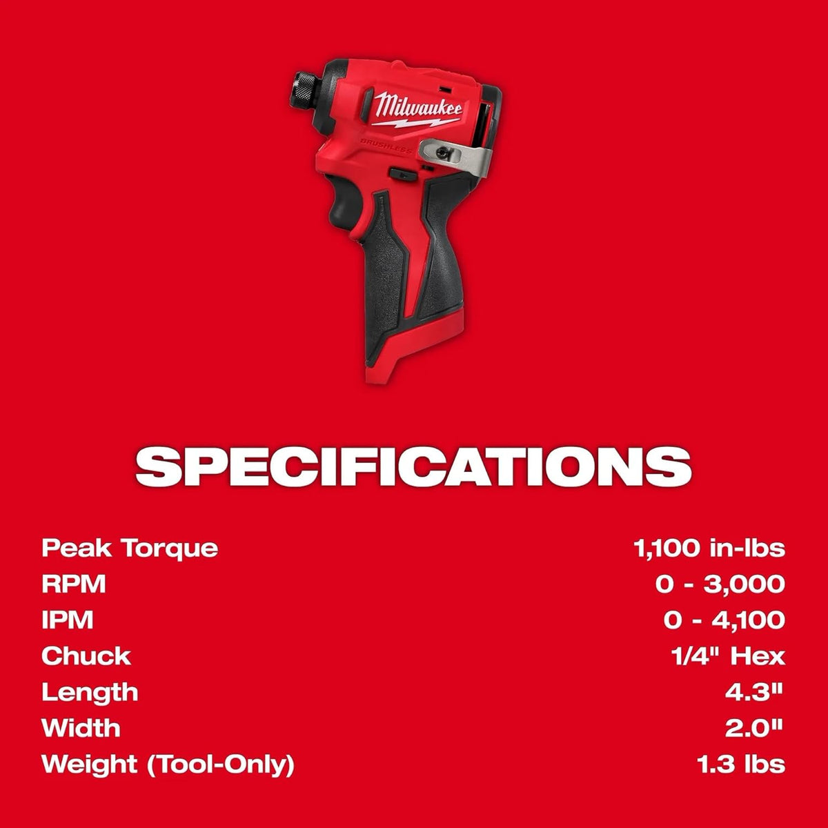 Visseuse à chocs hexagonale subcompacte sans balais Milwaukee M12 (outil seul) – sélection pratique