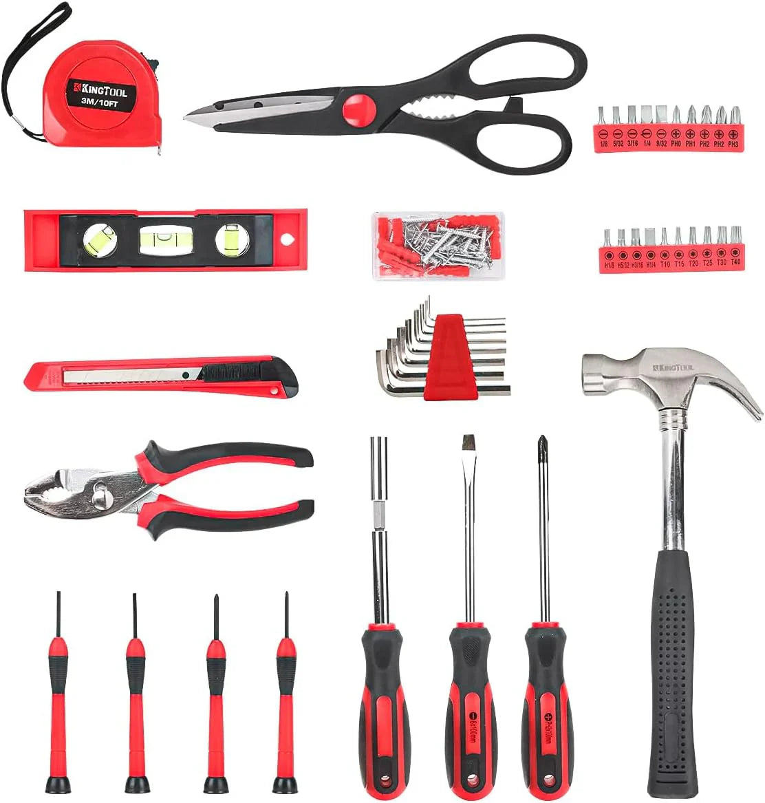 Coffret d'outils pour la maison et l'automobile - 286 pièces, comprenant une coffret à outils à roulettes, une perceuse sans fil 21 V Max et une perceuse électrique. Idéal pour les bricoleurs et les propriétaires.