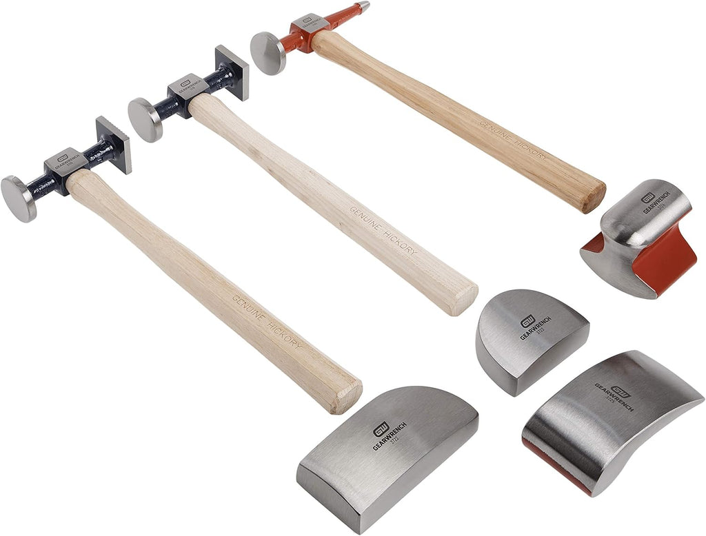 Ensemble d'équipements de carrosserie GEARWRENCH 7 pièces, marteaux et tas, 82302