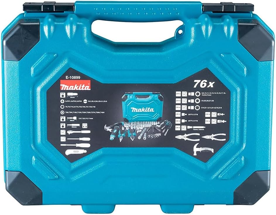 Makita E-10899 Ensemble d'équipements à main de 76 pièces