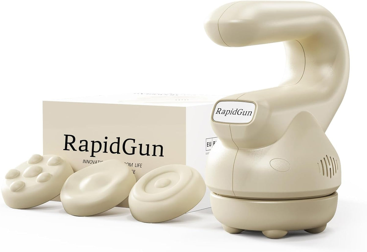 Mini masseur orbital portable Prime - Appareil de massage rotatif et vibrant destiné à les tissus profonds, outil de massage des points de déclenchement à plusieurs vitesses réglables destiné à soulager les douleurs corporelles, cadeau portable...