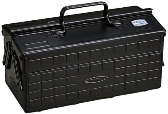 Coffret à outils Toyo ST-350BK Color à 2 niveaux, noire