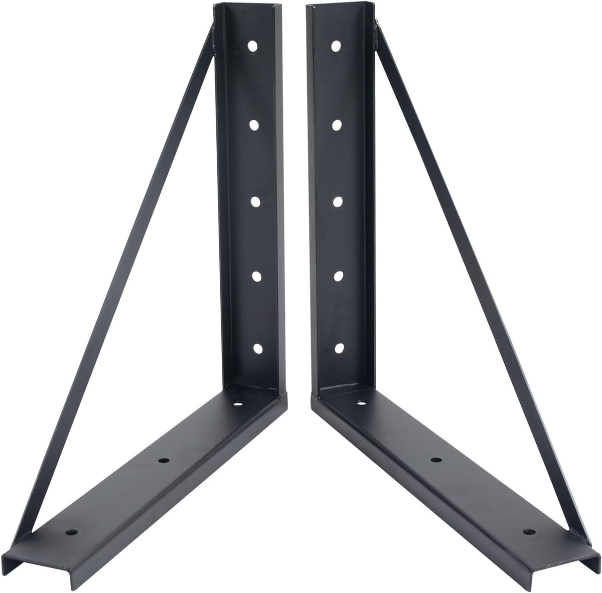 Supports de fixation sous châssis en acier Colinktool, kit de montage pour coffre à outils pratiques de camion 18 x 18 pouces, avec vis, entretoises et manchons - 2 pièces