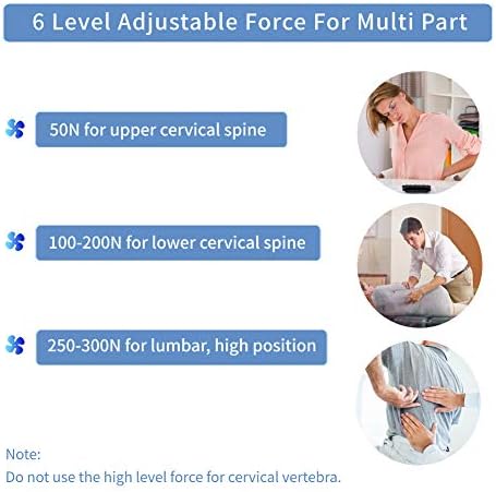 Dispositif de correction vertébrale chiropratique manuel à 6 niveaux, pistolet de correction vertébrale chiropratique manuel, masseur de colonne cervicale à 4 têtes destiné à ajuster la force de la vertèbre et soulager les douleurs articulaires.