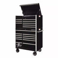 Coffret à outils pratiques combiné de la série professionnelle 41 pouces - Noir