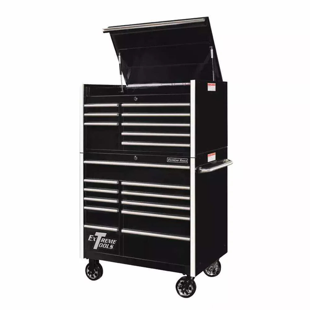 Coffret à outils pratiques combiné de la série professionnelle 41 pouces - Noir
